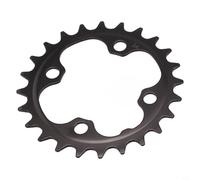 Vidonergy Plateau pour 104BCD 22T 24T Chaîne simple pour bague compatible avec motif de boulon de 104 mm en acier au carbone Design à dents étroites et larges Léger pour le cyclisme (24T)