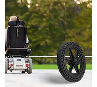 Vidonergy Pneu solide de 30,5 x 3,8 cm pour scooter et fauteuil roulant électrique, roue sans chambre à air en caoutchouc avec adhérence améliorée, pneu non gonflable noir 27,3 x 3,8 cm (diamètre