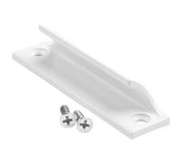 Vidonergy Poignée d'armoire en forme de V en alliage d'aluminium pour portes, tiroirs, écrans à battants - Options noir/blanc/or/argent, cuisson élevée (blanc)