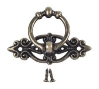 Vidonergy Poignée de tiroir vintage en alliage de zinc antique pour armoires de cuisine, portes de commode, bibliothèques et plus encore, bronze vert (bronze vert)