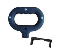 Vidonergy Poignée de traction pour chariot de camping avec pièces à boucle fixe, poignée de rechange en plastique pour chariot de jardin et chariot utilitaire d'extérieur (style elliptique A)