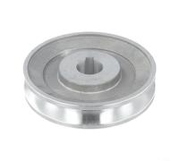Vidonergy Poulie de moteur à rainure unique en aluminium de type A pour compresseurs d'air - 100 mm de diamètre, alésage de 19 mm/24 mm, rainure de clavette de 6 mm ou 8 mm, rainure de courroie de 13