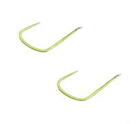 Vidonergy Pour hameçon sans ardillon, 50 pièces/boîte, pour la pêche à la carpe, design amélioré, vert gazon, compatible avec une utilisation en mer et sur le terrain, tailles de crochet 6#-10#, pour