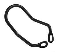 Vidonergy Protection de dérailleur arrière en acier carbone pour vélo de route et VTT - Support arqué de 125 mm avec trou ailé - Noir (sans vis)