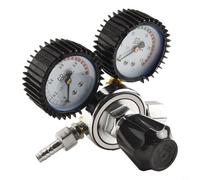 Vidonergy Régulateur de soudage au gaz argon avec jauge de 0 à 4500 psi, corps en laiton et tube de débit en polycarbonate pour MIG/pour soudage TIG, compatible avec réservoirs d'argon/hélium, (SKU)