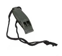 Vidonergy Sifflet de plongée double fréquence pour sports nautiques, matériau PP avec cordon et boucle pivotante, noir, orange, vert (vert)