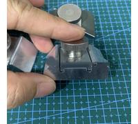 Vidonergy Support de papier abrasif en alliage d'aluminium pour ponçage des bords et polissage des coins intérieurs - Clip de meulage pour le travail du bois, la finition du métal et l'utilisation en