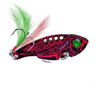 Vidonergy VIB Leurre de pêche - 11,6 cm, 11 g, appât vibrant lesté pour poissons prédateurs, plongée profonde avec texture écaillée réaliste et vibrations à haute fréquence, 4 couleurs (I)