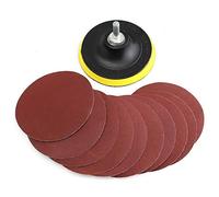 VIDOO 10Pcs Papier de Verre 4 Pouces Grain 1000 avec Plateau et Adaptateur de Foret