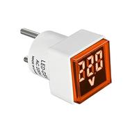 VIDOO 1PC Voltmètre Ampèremètre Numérique Testeur Courant Tension Moniteur Indicateur Électrique Maison-Jaune
