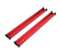 VIDOO 2pcs Rail de Guidage de Menuiserie Type 30 Rainure Coulissante Limite Poussée Modification DIY Établi Universel-300mm