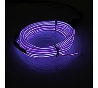 VIDOO 3M Single Color 5V USB Flexible Neon EL Wire Light Dance Party Decor Light-Violet