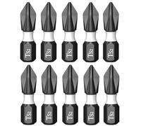 VIDOO 5/10Pcs Embouts de Tournevis Électrique Carbure de Tungstène Alliage S2 Magnétique-5Pièces
