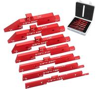 VIDOO 7pcs Barres Configuration Table de Défonceuse en Aluminium Blocs Réglage Précision Jeu Jauge Hauteur Scie
