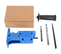 VIDOO Adaptateur de Scie Sabre pour Perceuse Électrique Transformation en Scie Alternative Coupe Bois Métal-Bleu