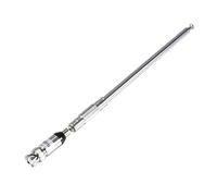 VIDOO Antenne FM BNC 76-108 MHz Extensible à 123cm Radio Portable Émetteur-Récepteur Réception Signal Améliorée