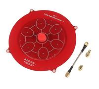 VIDOO Antenne FPV Triple Feed Patch A49T 150mm 5.8GHz 14DBi Pagoda Array pour Vol Longue Distance-Rouge