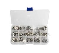 VIDOO Assortiment de 280 Pièces Rondelles Plates en Aluminium Joint d'Étanchéité M5/6/8/10/12/14/16/20