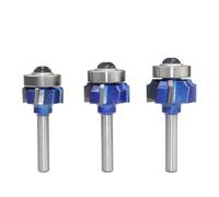 VIDOO Bit de Routeur pour Arrodissement d'Angle Z4 3 Pièces R1 R2 R3 Finition de Bordure de Menuiserie-6mm