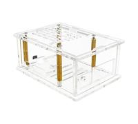 VIDOO Boîtier Acrylique pour Carte Adaptateur 5 vers M.2 avec Dissipateur Thermique Refroidissement Efficace-Boîtier Uniquement
