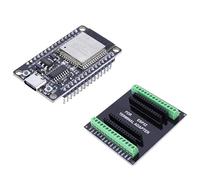 VIDOO Carte Développement ESP32 Compatible WiFi Bluetooth Module MCU-32S Lua Expansion 30Pin-ESP32 + Borne Adaptateur
