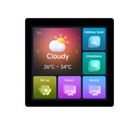 VIDOO Carte Développement Waveshare RP2350 Écran IPS 4 Pouces 480x480 65K Couleurs Double Cœur RISC-V Expansion PSRAM-Tactile Écran