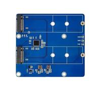 VIDOO Carte d'Extension Double SSD M.2 PCIe pour 5 Haute Vitesse 2280 Support Protocole avec LED
