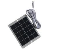 VIDOO Chargeur Panneau Solaire 3W 5V Sorties Multiples Portable Compact Énergie Secours Extérieur pour Téléphone et Lumière-DC5521 Sortie