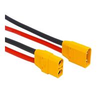 VIDOO Connecteurs de Drone avec Contacts en Cuivre Plaqué Or et Câble Silicone Souple pour Flux Courant Stable Matériau Ignifuge Écologique Jouets Batterie-XT90H