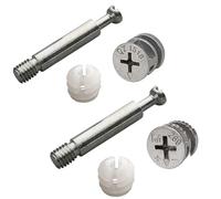 VIDOO Connecteurs de Menuiserie 3-en-1 20 Pièces pour Verrouillage Fixation Perçage de Panneaux 15-21mm-1518