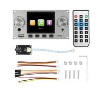 VIDOO Écran IPS 2.8 Pouces Carte de Décodeur Audio Bluetooth 5.3 MP3 FLAC WAV APE Support Sortie Numérique I2S Carte Son USB Entrée Ligne Module EQ-Argent