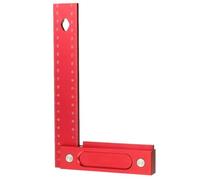 VIDOO Équerre Menuiserie Précision Métrique Alliage Aluminium Siège Large Outil Traçage Règle Angle Droit 90-150mm