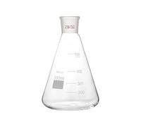 VIDOO Flacon Conique Erlenmeyer en Verre Borosilicate 3.3 avec Joint pour Laboratoire - Verrerie Scientifique, 29/32 500ml
