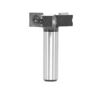 VIDOO Fraise à 3 Ailes Queue 12,7mm 1/2 Pouce Carbure pour Défonceuse CNC Coupe 1-1/2 Pouce Surfacer