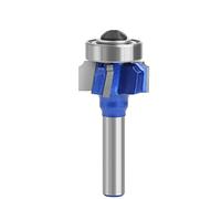 VIDOO Fraise à Effleurer Queue 8mm 4 Flûtes Outil de Menuiserie Travail du Bois R1 R2 R3-8Xr1