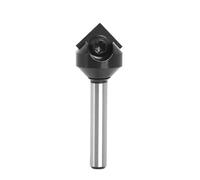 VIDOO Fraise à Rainurer en V 90 Degrés Carbure Queue 1/4 Pouce Outil de Menuiserie CNC-6mm Embout