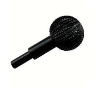 VIDOO Fraise Rotative Sphère 10mm Lime Rotative Tête Meulage Gouge Boule Accessoires Meuleuse Angle Pour Sculpture Bois Polissage Gravure-Noir