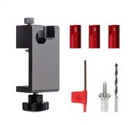 VIDOO Gabarit de Fabrication de Tourillons Coupe-Tenons Lame en Alliage Réglable Guide de Perçage Tiges en Bois-Impérial