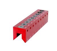 VIDOO Gabarit Goujonnage Trou de Poche Menuiserie 4mm-12mm Guide Perçage Vertical Auto-centrant Localisateur Poinçonnage