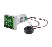 VIDOO Indicateur Signal AC Volt-Ampèremètre Numérique AD16-22FVA Mini Testeur Électricité avec Transformateur-Vert