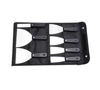VIDOO Jeu de Couteaux à Enduire en Acier au Carbone 7 Tailles Grattoir Flexible pour Cloison Sèche Poignée Souple Sac de Rangement