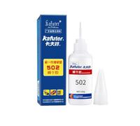 VIDOO Kafuter 502 Adhésif Transparent Instantané Flacon 20g, Colle Liquide Basse Viscosité pour Métal, Cuir et Quincaillerie