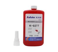 VIDOO Kafuter K-0277 Gel de Fixation d'Arbre Industriel Rouge, Composé de Retenue Structurel pour Boulon Large, Matrice Anti-Desserrage Permanente Gel, 250g