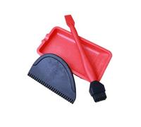 VIDOO Kit d'Applicateur de Colle en Silicone Pinceau Plateau Épandeur pour Travail du Bois Menuiserie-Rouge