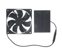 VIDOO Mini Ventilateur Extraction Solaire 6V 1.8W avec Panneau Plug and Play Moteur Sans Balais Grand Volume Air