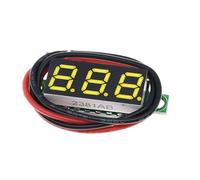 VIDOO Mini Voltmètre Numérique 0.28 Pouce 2.5V-30V Testeur Tension Deux Fils-Jaune 3pcs