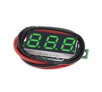 VIDOO Mini Voltmètre Numérique 0.28 Pouce 2.5V-30V Testeur Tension Deux Fils-Vert 5pcs