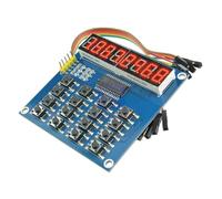 VIDOO Module Affichage TM1638 3-Fils 16 Touches 8 Bits Clavier Boutons Tube Numérique Scan LED pour Arduino