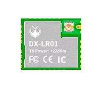 VIDOO Module Sans Fil LoRa LR02 433Mhz Émetteur-Récepteur Port Série Basse Consommation Distance 8KM UART-DX-LR01 433~475MHz Module