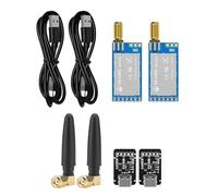 VIDOO Module Sans Fil LoRa LR02 433Mhz Émetteur-Récepteur Port Série Basse Consommation Distance 8KM UART-DX-LR02-433(T0)433 Kit
